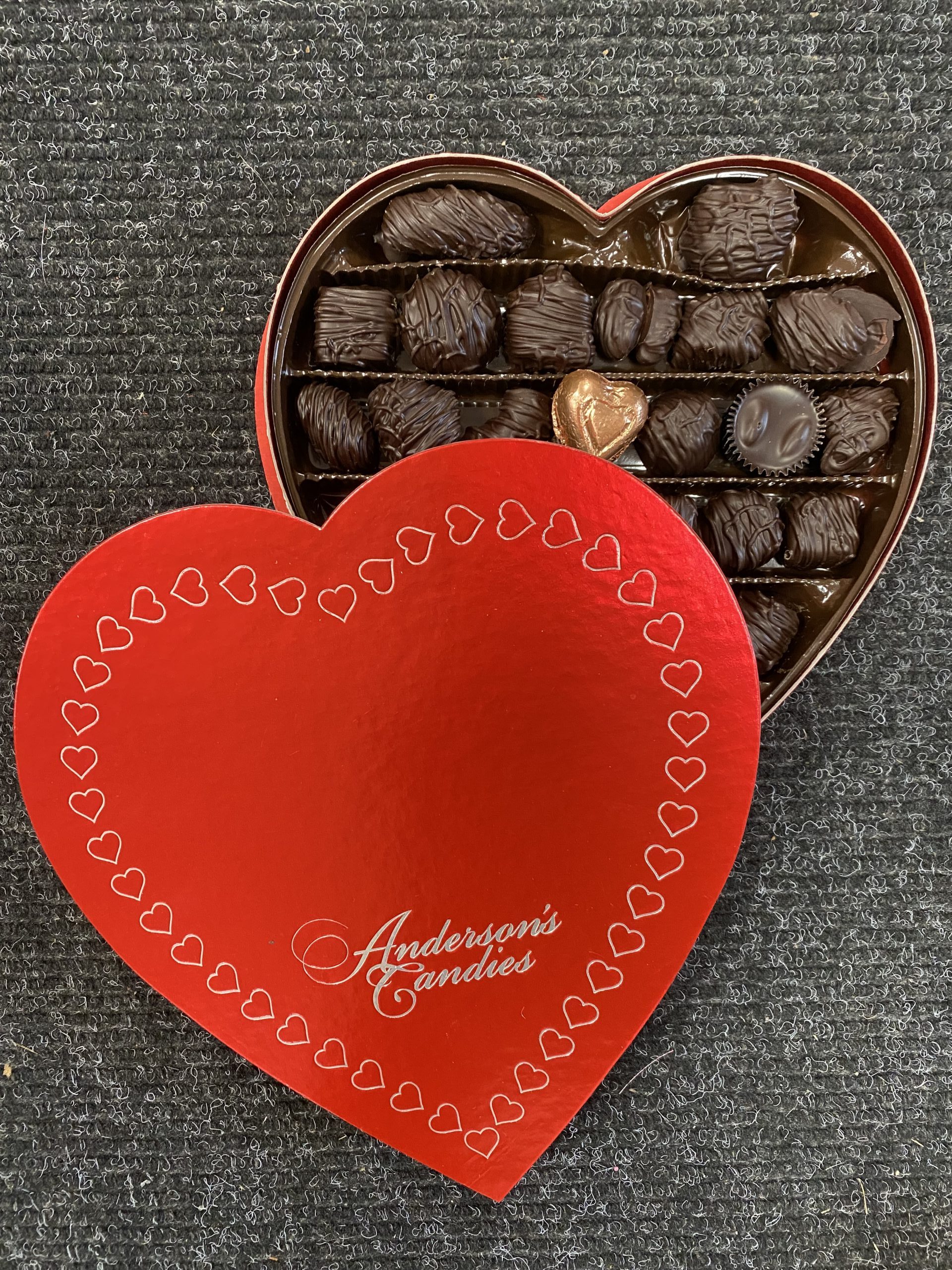 Assorted Dark Chocolates Heart - Anderson's Candies
